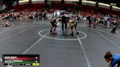 92 lbs Round 5 (8 Team) - Gavin Brent, Meridian Maniacs vs Easton Anderson, Warner Elite