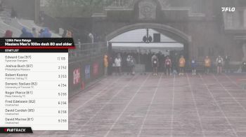 Masters Men's 100m, Finals 1 - Age 75 and over