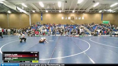 104 lbs Cons. Semi - Jensen Yanez, Team Prestige vs Zaiden Clark, Grantsville Wrestling Club