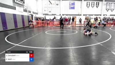 97 lbs Final - Jacob Campbell, Iron Horse vs Christopher Wolf, Centurion