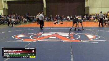 165 lbs Quarterfinal - Hunter Kupniewski, Baldwin Wallace vs Keringten Martin, Defiance