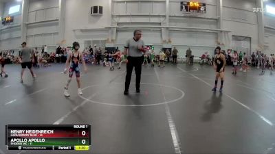 80 lbs Round 1 (6 Team) - Henry Heidenreich, Lake/Armory Blue vs Apollo Apollo, Phoenix WC