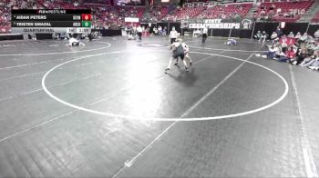 D2-126 lbs Quarterfinal - Aidan Peters, Seymour vs Tristen Smazal, Abbotsford/Colby