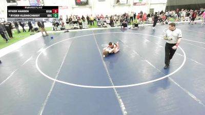 16U Boys - 138 lbs Cons. Round 3 - Ryder Kleinschmidt, WOW Wrestling Club vs Ryker Hansen, Wyoming