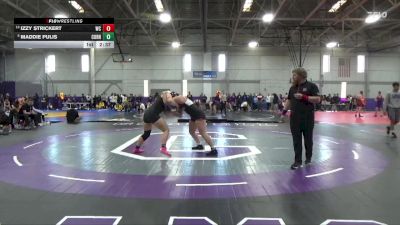 180 lbs Quarterfinal - Maddie Pulis, Cornell College vs Izzy Strickert, Wartburg