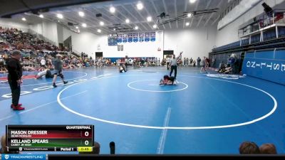 75 lbs Quarterfinal - Mason Dresser, Dean Morgan vs Kelland Spears, Carey Jr High