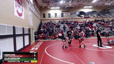 82 lbs Cons. Round 1 - Logan Choi, Cherry Creek Wrestling Club vs Kyler Kronlund, Piranha Wrestling Club