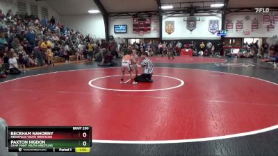 Bracket 7 lbs Cons. Semi - Beckham Nahorny, Mediapolis Youth Wrestling vs Paxton Higdon, Camp Point Youth Wrestling