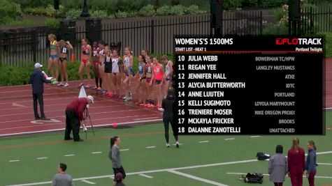 Women's 1500m, Heat 1