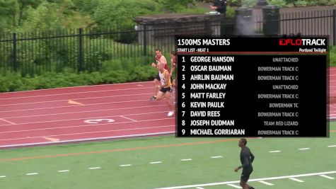 Men's 1500m, Heat 1 - Masters