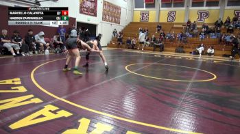 138 lbs Round 2 (4 Team) - Marcello Calavitta, Esperanza vs Haeden Durighello, Crater