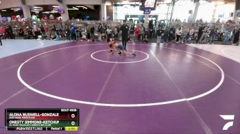 92 lbs Champ. Round 1 - Onesty Simmons-Ketchum, El Paso Wildcats Wrestling Club vs Alona Buswell-Gonzales, Bar None Wrestling