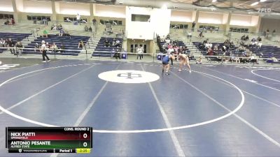 174 lbs Cons. Round 2 - Nick Piatti, Springfield vs Antonio Pesante, Alfred State