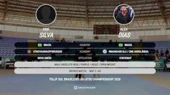 ALEX vs ERIK 2026 PBJJF Sul Brasileiro Jiu-Jitsu Championships