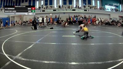 92 lbs Round 1 (6 Team) - Sawyer Akel, Florida Scorpions vs Ty Gorman, West Forsyth WC