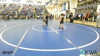 52 lbs Quarterfinal - Daxton Moore, Black Fox Wrestling vs Lane Pankaskie, Claremore Wrestling Club