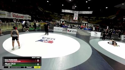 97 lbs Semifinal - Felix Cruz, California vs Kai Parsons, Rough House Wrestling