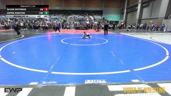 52 lbs Round Of 16 - Sloan Snydman, Shafter Youth Wrestling vs Aspen Shelton, Team Tulsa Wrestling Club