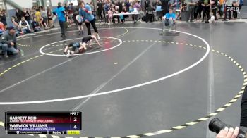 49 lbs Champ. Round 1 - Garrett Reid, Juneau Youth Wrestling Club Inc. vs Warwick Williams, Soldotna Whalers Wrestling Club