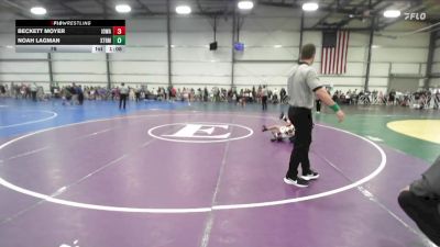 76 lbs Round 1 (9am Friday) - Beckett Moyer, Iowa Black vs Noah Lagman, Terps Xtreme