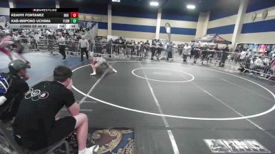 150 lbs Consi Of 64 #1 - Keahvi Fontanez, DUB Wrestling vs KaÊ»imipono Uchima, Flow Academy HI