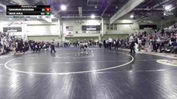 115 lbs 2nd Place Match - Savannah Sequeria, BIRMINGHAM vs Maya Avila, GRANADA HILLS