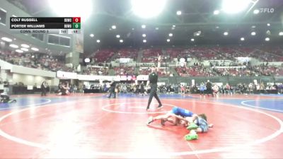 46 lbs Cons. Round 5 - Colt Russell, Sandpoint Legacy Wrestling Clu vs Porter Williams, Touch Of Gold Wrestling Club