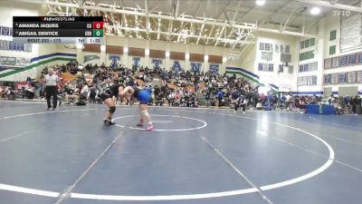 170 lbs Quarterfinal - Amanda Jaques, Central Union vs Abigail Dentice, Carlsbad