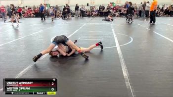 72 lbs Quarterfinals (8 Team) - Weston Cipriani, South Hills vs Vincent Weingart, Donahue WA