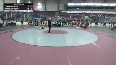 160 lbs Cons. Round 2 - Emma Beckles, D`Youville vs Isabelle Thesing, Maine Maritime