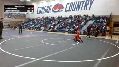 157 lbs Cons. Round 4 - Jacob Quintua, Simon Fraser (B.C.) vs Logan Struthers, Clackamas Unattached