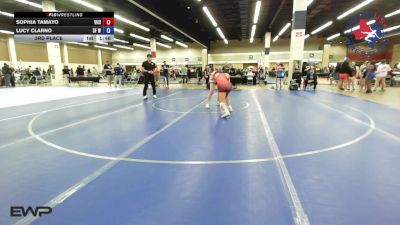 125 lbs 3rd Place - Sophia Tamayo, Vici Wrestling Club vs Lucy Clarno, 3F Wrestling