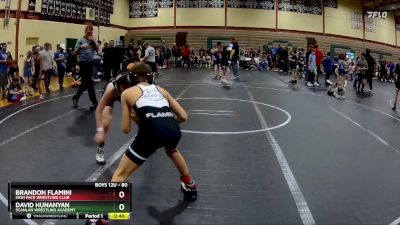 80 lbs Cons. Semi - David Hunanyan, Scanlan Wrestling Academy vs Brandon Flamini, High Pace Wrestling Club