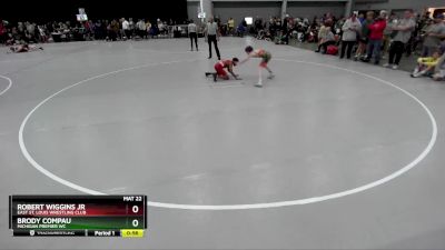 92 lbs Champ. Round 2 - Robert Wiggins Jr, East St. Louis Wrestling Club vs Brody Compau, Michigan Premier WC