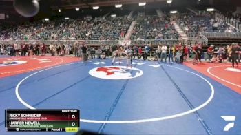 114 lbs Semifinal - Ricky Schneider, Diamondville Wrestling Club vs Harper Newell, Wyoming Underground Wrestling