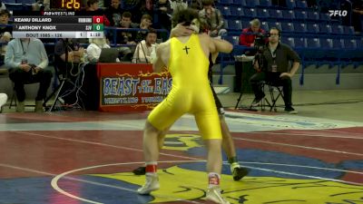 126 lbs 1st Place Match - Anthony Knox, St John Vianney vs Keanu Dillard, Bethlehem Catholic