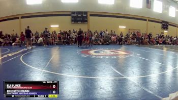 77 lbs Quarterfinal - Eli Burke, Yorktown Wrestling Club vs Kingston Dunn, Contenders Wrestling Academy