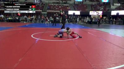 81 lbs Cons. Semi - Harold Cronk, Mountain Man vs Oliver Santana, Quincy Regulators