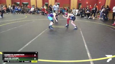 90 lbs Round 1 (6 Team) - Everette Garretson, Tribe Wrestling vs Hunter Govier, Untouchables Black