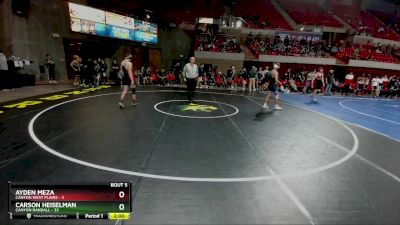 157 lbs Round 2 (8 Team) - Carson Heiselman, Canyon Randall vs Ayden Meza, Canyon West Plains