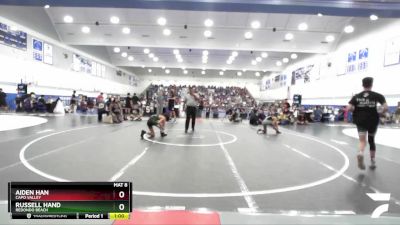 106 lbs Cons. Round 1 - Russell Hand, Redondo Beach vs Aiden Han, Capo Valley