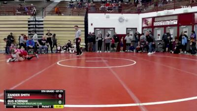 67-73 lbs Semifinal - Zander Smith, MXW vs Gus Korniak, Bulldog Premier Wrestling Club