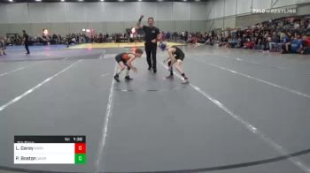 67 lbs 5th Place - Liam Carey, Sarbacker Wrestling Academy vs Peyton Boston, Okwa