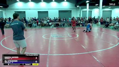 187 lbs Placement Matches (8 Team) - Hamza Sayeed, Georgia vs Eli Strawser, Arkansas