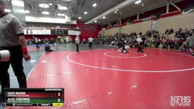 108 lbs Quarterfinal - Alex Osborne, Del Norte High School vs Jack Baker, Granada High School