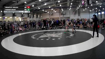 92 lbs 1st Place Match - Parker Grant, Nolf Wrestling Academy vs Brantley Arluck, Spartan Mat Club