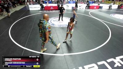 93 lbs Quarterfinal - Jaguar Madyun, California vs Vahagn Kirakosyan, LAWC