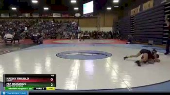 105 lbs Quarterfinal - Mia Hargrove, Discovery Canyon vs Nadiya Trujillo, Sierra