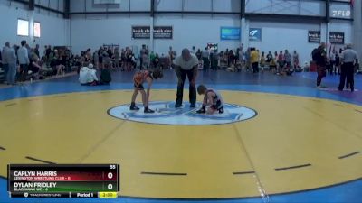 55 lbs Round 2 (4 Team) - Caplyn Harris, LEXINGTON WRESTLING CLUB vs Dylan Fridley, BLACKHAWK WC