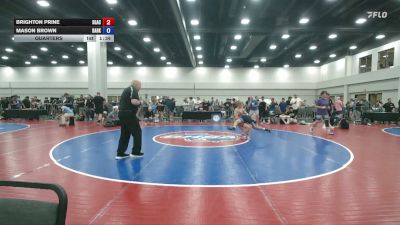 120 lbs Quarters - Brighton Prine, SGAC vs Mason Brown, Darkhorse